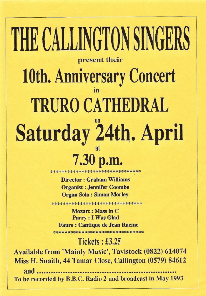 1993AnniversaryPosterTruro