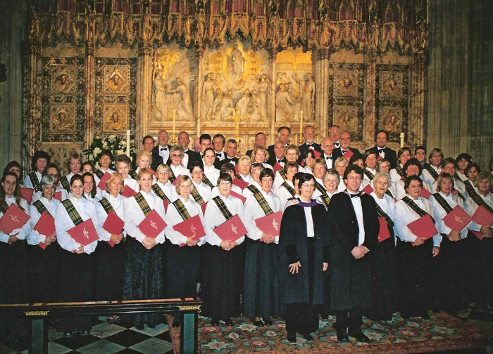 At St Georges Chapel, Windsor in 2001